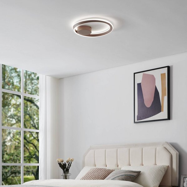 EGLO Lampa sufitowa CAMEROTA, możliwość ściemniania, brązowy / mosiężny, salon / jadalnia, metal