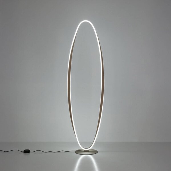 EGLO Lampa stojąca CAMEROTA, możliwość ściemniania, brązowy / mosiężny, salon / jadalnia, metal
