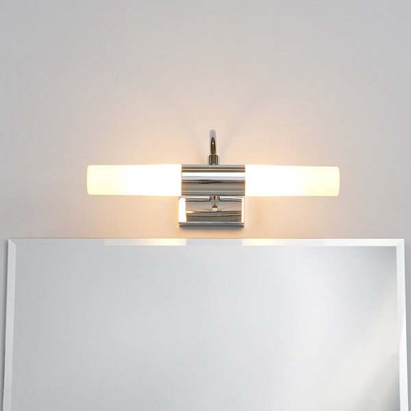 Lampa Ścienna Lindby, Devran, ściemnialny, metaliczny, łazienka, metal, nowoczesny