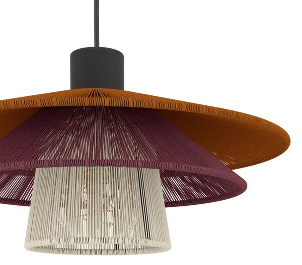 EGLO Lampa wisząca PIGNONA, możliwość ściemniania, multikolor, salon / jadalnia, metal