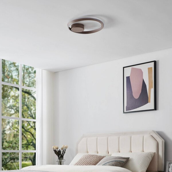 EGLO Lampa sufitowa CAMEROTA, możliwość ściemniania, brązowy / mosiężny, salon / jadalnia, metal