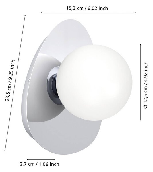 EGLO Lampa sufitowa CASTROVIDO, chromowy / srebrny, salon / jadalnia, metal