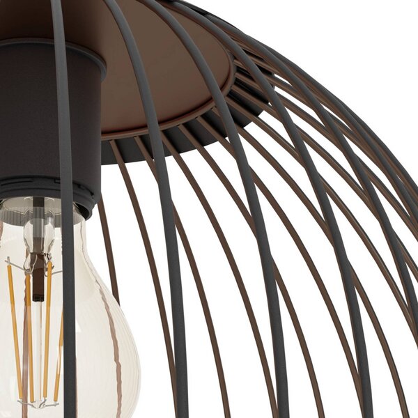 EGLO Lampa wisząca ALMANZORA, możliwość ściemniania, czarny, salon / jadalnia, metal