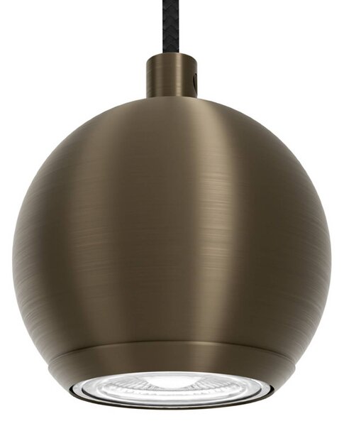 EGLO Lampa wisząca BIMEDA 1, możliwość ściemniania, brązowy / mosiężny, salon / jadalnia, metal