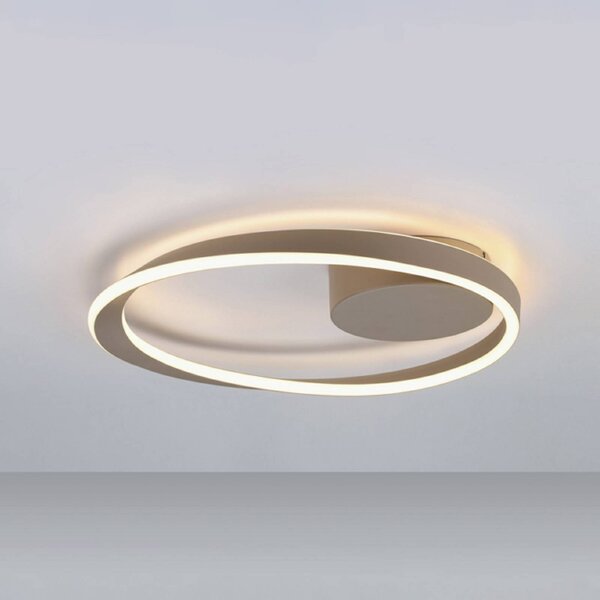 EGLO Lampa sufitowa CAMEROTA, możliwość ściemniania, kremowy / amber, salon / jadalnia, metal