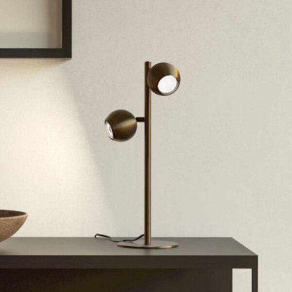 EGLO Lampa stołowa BIMEDA 1, brązowy / mosiężny, salon / jadalnia, metal
