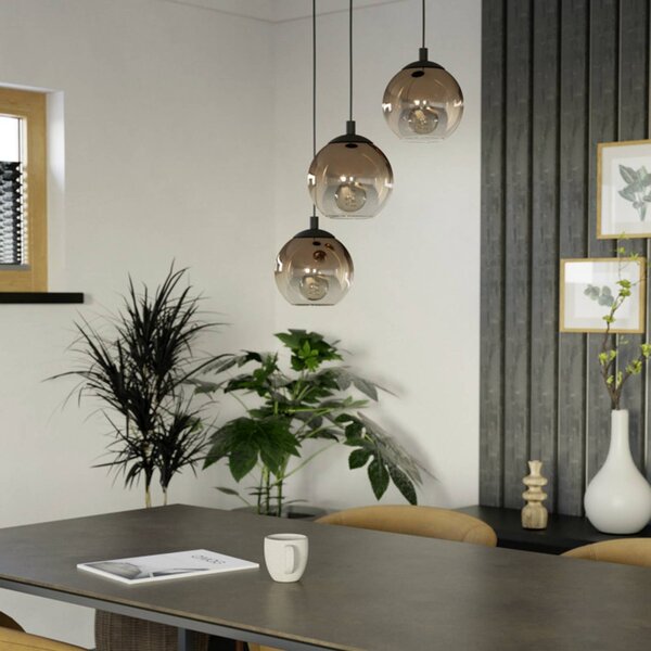 EGLO Lampa wisząca ARISCANI 1, możliwość ściemniania, miedziany, salon / jadalnia, szkło