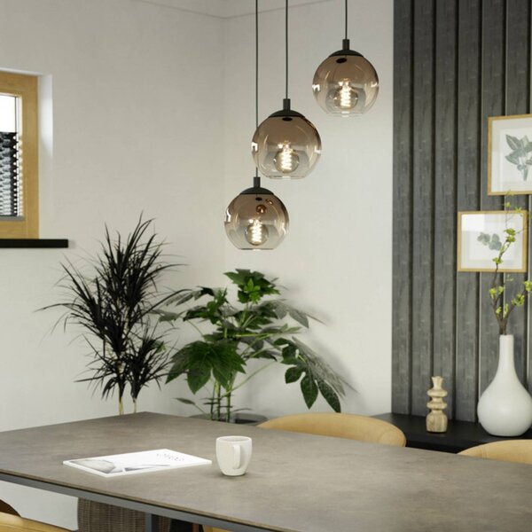 EGLO Lampa wisząca ARISCANI 1, możliwość ściemniania, miedziany, salon / jadalnia, szkło