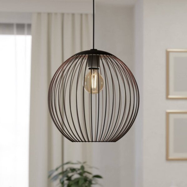 EGLO Lampa wisząca ALMANZORA, możliwość ściemniania, czarny, salon / jadalnia, metal