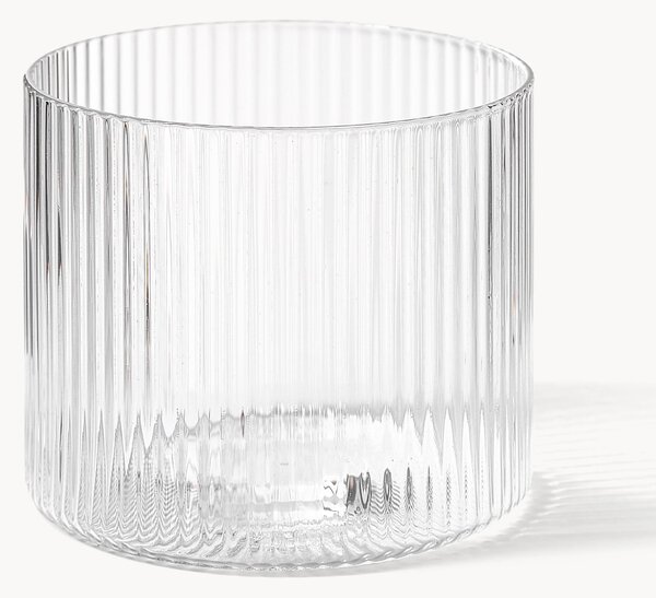 Komplet szklanek ze szkła dmuchanego Ripple, 4 elem., 200 ml