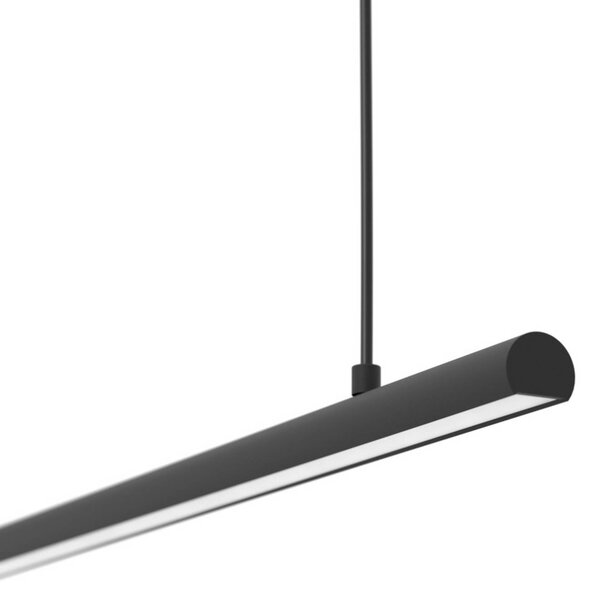 EGLO connect – inteligentny żyrandol LED FLATRON-Z, 101 cm, czarna możliwość ściemniania, czarny, salon / jadalnia, metal