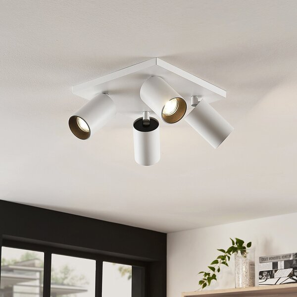 Lampa Sufitowa Arcchio, Brinja, ściemnialny, biały, przedpokój, aluminium, nowoczesny