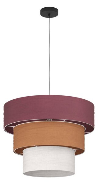 EGLO Lampa wisząca PAROGNO, możliwość ściemniania, multikolor, salon / jadalnia, tkanina / materiał / jedwab