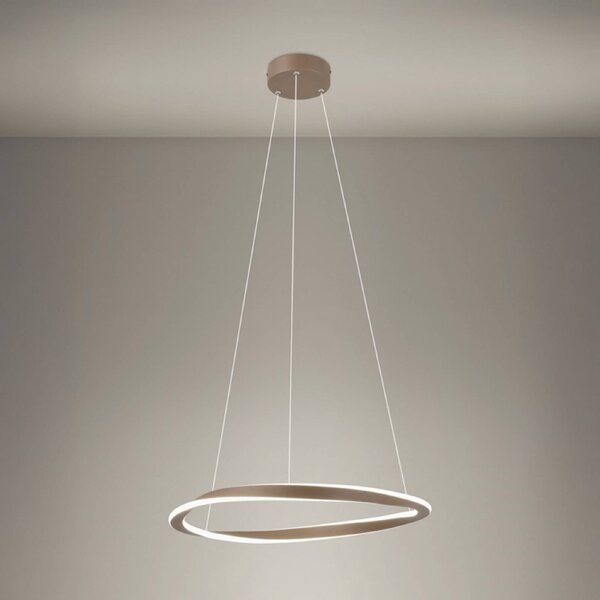 EGLO Lampa wisząca CAMEROTA, możliwość ściemniania, brązowy / mosiężny, salon / jadalnia, metal