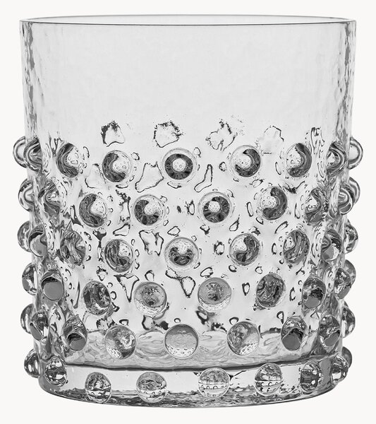 Komplet szklanek ze szkła dmuchanego Hobnail, 2 elem