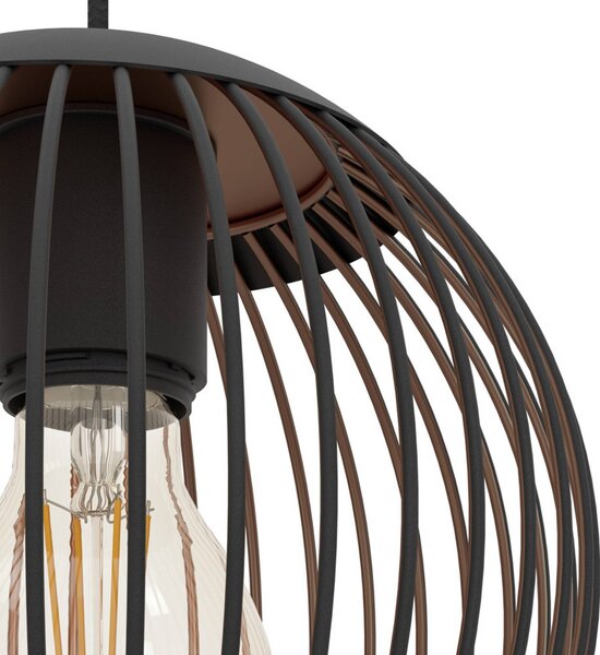 EGLO Lampa wisząca ALMANZORA, możliwość ściemniania, czarny, salon / jadalnia, metal
