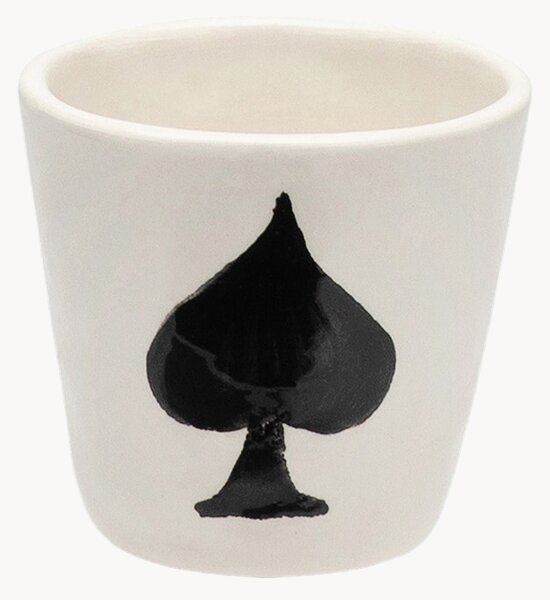 Ręcznie malowana filiżanka do espresso Ace of Spades