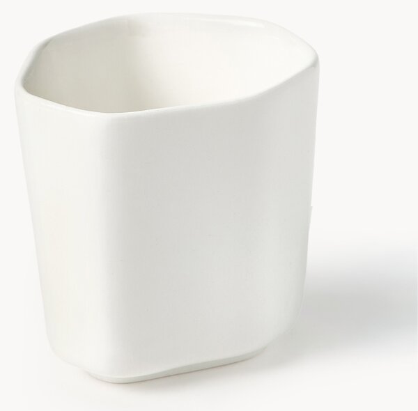 Komplet filiżanek do espresso z porcelany o organicznym kształcie Joana, 4 elem