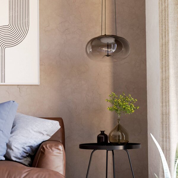 EGLO Lampa wisząca OPTICA 1, brązowy / rdzawy, salon / jadalnia, metal
