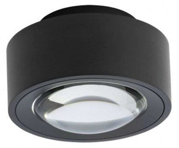 Lampa Sufitowa ANTIDARK, ściemnialny, czarny, salon, aluminium