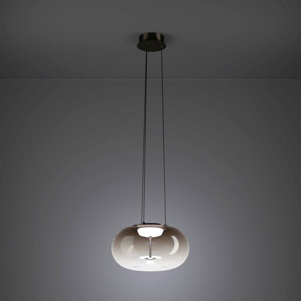 EGLO Lampa wisząca OPTICA 1, brązowy / rdzawy, salon / jadalnia, metal