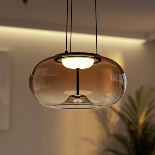 EGLO Lampa wisząca OPTICA 1, brązowy / rdzawy, salon / jadalnia, metal