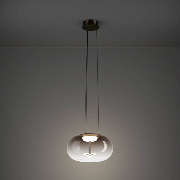 EGLO Lampa wisząca OPTICA 1, brązowy / rdzawy, salon / jadalnia, metal