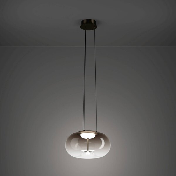 EGLO Lampa wisząca OPTICA 1, brązowy / rdzawy, salon / jadalnia, metal