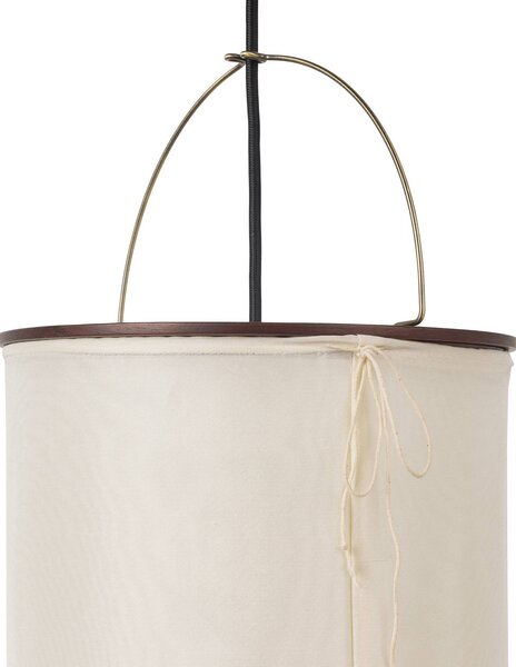 GUBI Kinkiet Silk Lantern, kremowy / amber, salon / jadalnia, tkanina / materiał / jedwab, design