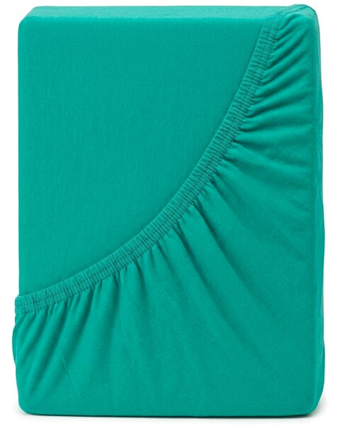 4Home prześcieradło jersey IDEAL zielony turkus, 90–100 x 200 cm, 90–100 x 200 cm