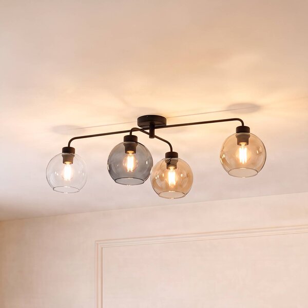 Lampa sufitowa Cubus TK Lighting, możliwość ściemniania, przezroczysty / transparentny, salon / jadalnia, szkło, nowoczesny