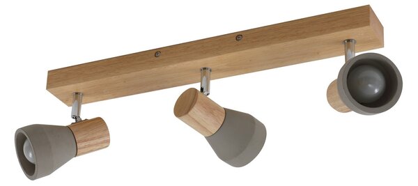 Lampa Sufitowa Lindby, Filiz, ściemnialny, szary, sypialnia, beton, skandynawski