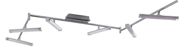 Lampa Sufitowa Lindby, Pilou, ściemnialny, metaliczny, kuchnia, metal, nowoczesny