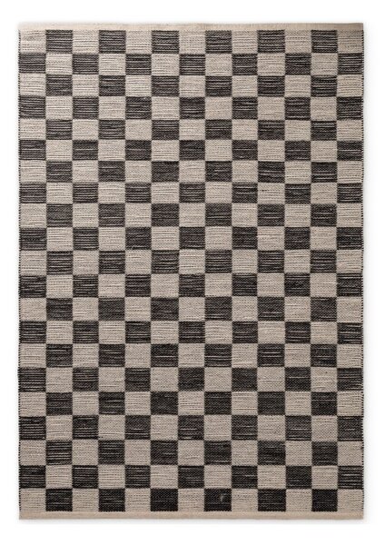 Czarno-kremowy ręcznie tkany dwustronny dywan z mieszanki juty 120x170 cm Rex – Hanse Home