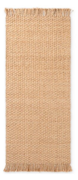 Chodnik z juty dwustronny/tkany ręcznie w naturalnym kolorze 80x300 cm Fjord – Hanse Home