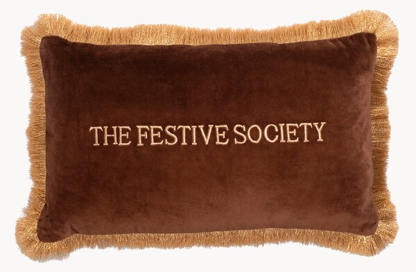 Poduszka dekoracyjna z aksamitu The Festive Society