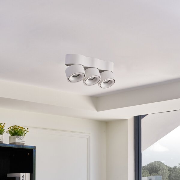 Lampa Sufitowa Arcchio, Rotari, ściemnialny, biały, salon, metal, nowoczesny