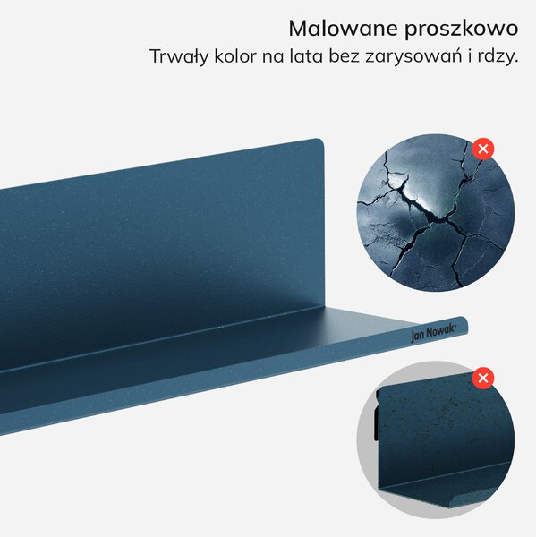 Półka wisząca JOANNE 700 mm, Modern: granatowa