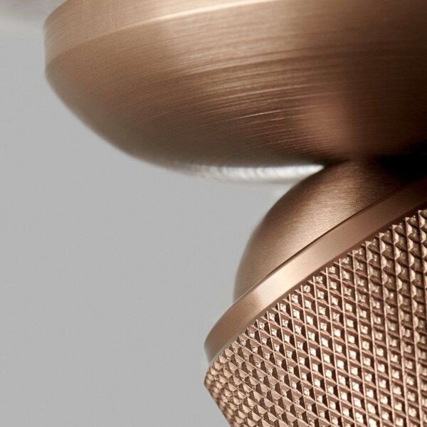 Lampa Sufitowa LIGHT-POINT, brąz rdzawy, salon, aluminium
