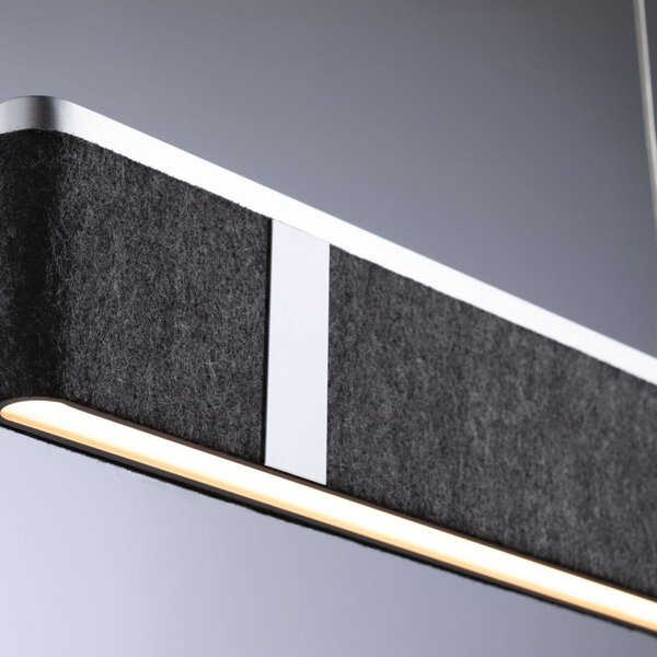 Lampa Wisząca Paulmann, Jagun, ściemnialny, czarny, kuchnia, tkanina | tekstylia, nowoczesny