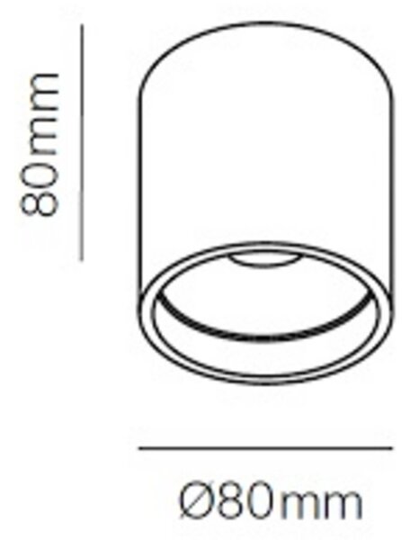 Lampa Sufitowa LIGHT-POINT, ściemnialny, złoty | mosiężny, kuchnia, aluminium