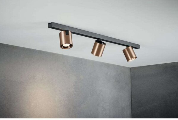 Lampa Sufitowa LIGHT-POINT, ściemnialny, antyczny mosiądz, salon, aluminium
