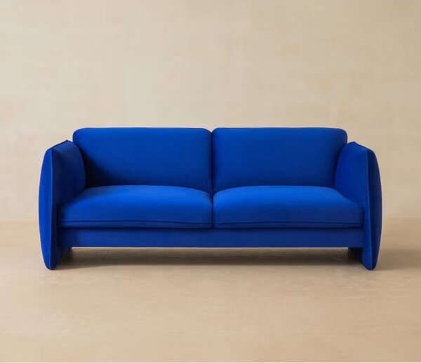 Jasnoszara sofa z tkaniny szenilowej 204 cm Georgia – Micadoni