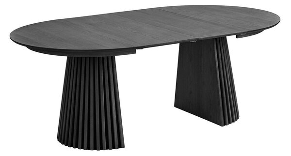 Okrągły rozkładany stół z dodatkowym blatem z blatem w dekorze dębu ø 120 cm Osaka – House Nordic