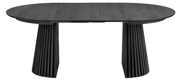 Okrągły rozkładany stół z dodatkowym blatem z blatem w dekorze dębu ø 120 cm Osaka – House Nordic