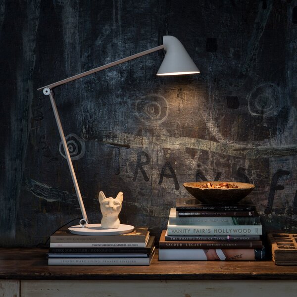 Lampa Stołowa Louis Poulsen, NJP, ściemnialny, biały, salon, metal, design