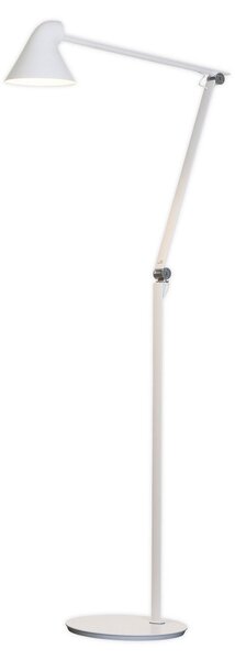 Lampa Podłogowa Louis Poulsen, NJP, ściemnialny, biały, salon, metal, design