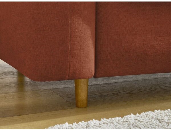 Pomarańczowa rozkładana sofa do spania 200 cm Cocoone – Bobochic Paris