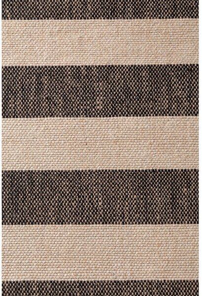 Czarno-kremowy ręcznie tkany dwustronny chodnik z juty 80x200 cm Playa – Hanse Home