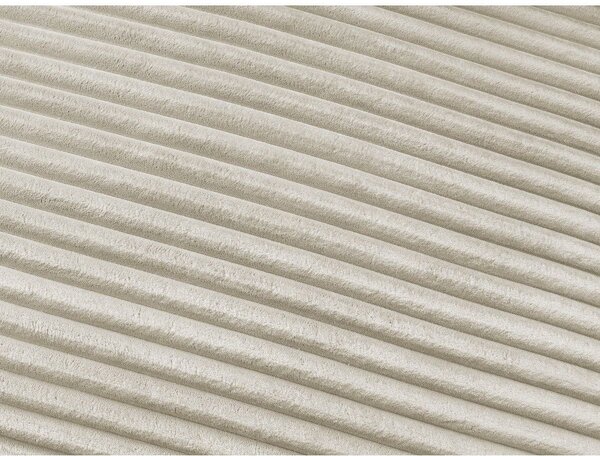 Beżowa sztruksowa rozkładana sofa do spania 220 cm Hugo – Bobochic Paris